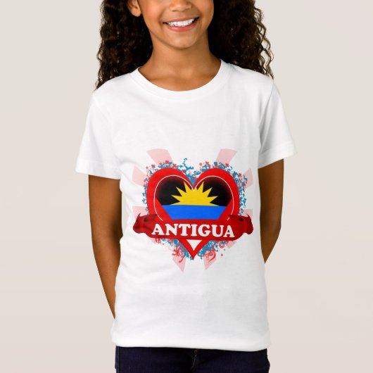 Vintage I Love Antigua T-shirt (Voorkant)