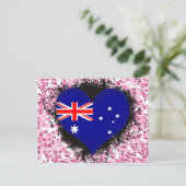 Vintage I Love Australia Briefkaart (Staand voorkant)