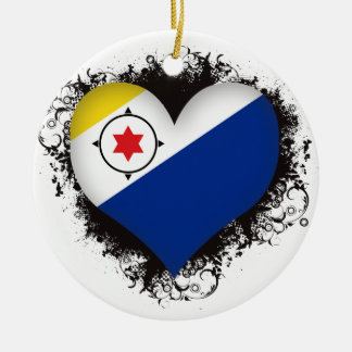 Vintage I Love Bonaire Keramisch Ornament