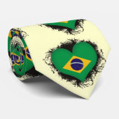 Vintage I Love Brazilië Stropdas (Opgerold)