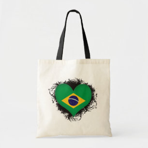 Vintage I Love Brazilië Tote Bag