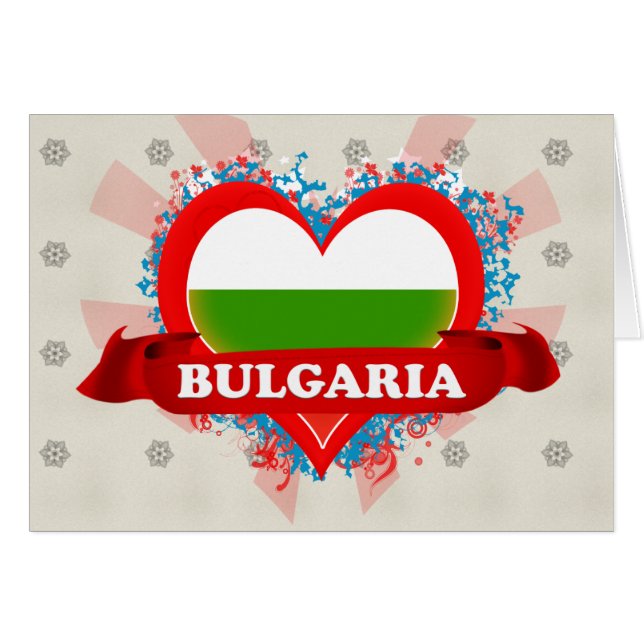 Vintage I Love Bulgaria (Voorkant Horizontaal)