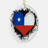 Vintage I Love Chili Keramisch Ornament (Rechts)