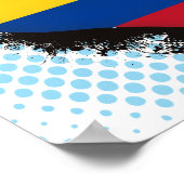 Vintage I Love Colombia Poster (Hoek)