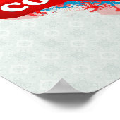 Vintage I Love Colombia Poster (Hoek)