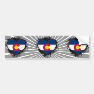 Vintage I Love Colorado Bumpersticker