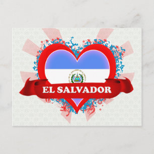 Vintage I Love El Salvador Briefkaart