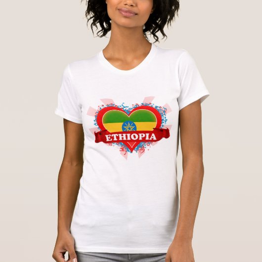 Vintage I Love Ethiopia T-shirt (Voorkant)