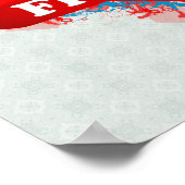 Vintage I Love France Poster (Hoek)