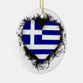 Vintage I Love Greece Keramisch Ornament (Rechts)