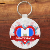Vintage I Love Guatemala Sleutelhanger (Voorkant)