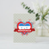 Vintage I Love Honduras Briefkaart (Staand voorkant)