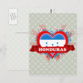 Vintage I Love Honduras Briefkaart (Voorkant / Achterkant)