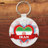 Vintage I Love Iran Sleutelhanger (Voorkant)