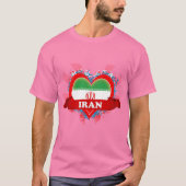 Vintage I Love Iran T-shirt (Voorkant)