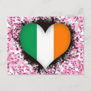 Vintage I Love Ireland Briefkaart