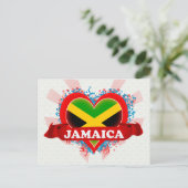 Vintage I Love Jamaica Briefkaart (Staand voorkant)