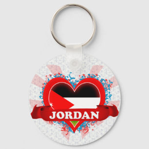 Vintage I Love Jordan Sleutelhanger