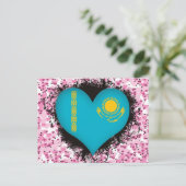 Vintage I Love Kazachstan Briefkaart (Staand voorkant)