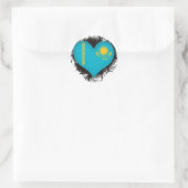 Vintage I Love Kazachstan Ronde Sticker (Tas)
