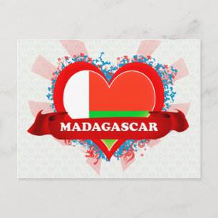 Vintage I Love Madagascar Briefkaart