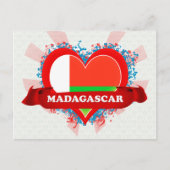Vintage I Love Madagascar Briefkaart (Voorkant)