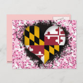 Vintage I Love Maryland Briefkaart (Voorkant / Achterkant)