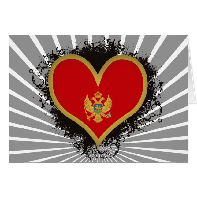 Vintage I Love Montenegro (Voorkant Horizontaal)