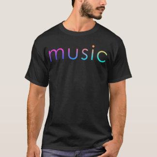 vintage I Love Music voor muzikant familie cadeau T-shirt