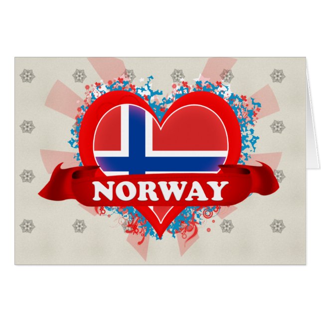 Vintage I Love Norway (Voorkant Horizontaal)