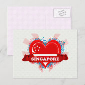 Vintage I Love Singapore Briefkaart (Voorkant / Achterkant)
