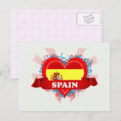 Vintage I Love Spain Briefkaart (Voorkant / Achterkant)