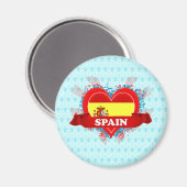 Vintage I Love Spain Magneet (Voorkant / Achterkant)
