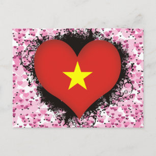 Vintage I Love Vietnam Briefkaart