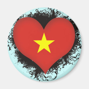 Vintage I Love Vietnam Magneet