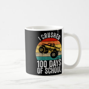 Vintage I verpletterde 100 dagen schoolmonstertruc Koffiemok