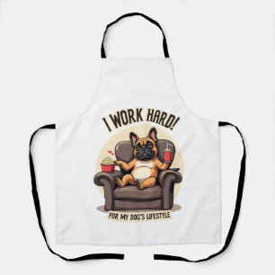 Vintage I Werk Hard voor de Levensstijl van Mijn H Schort