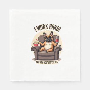 Vintage I Werk Hard voor de Levensstijl van Mijn H Servet