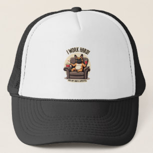 Vintage I Werk Hard voor de Levensstijl van Mijn H Trucker Pet