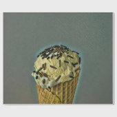 Vintage ice cream art cadeaupapier (Vlak)