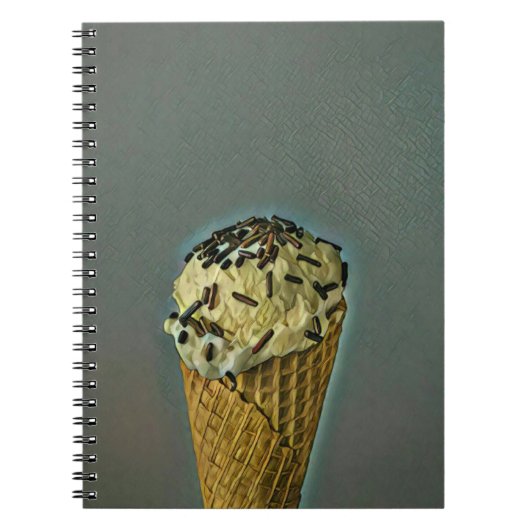 Vintage ice cream art notitieboek (Voorkant)