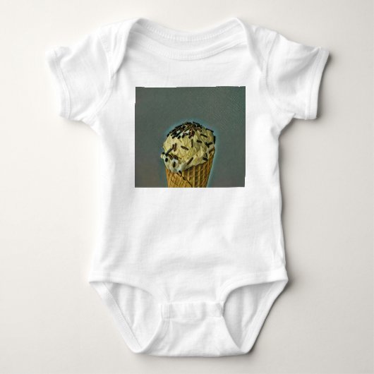 Vintage ice cream art romper (Voorkant)