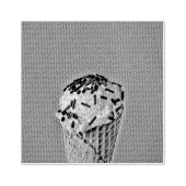 Vintage ice cream art rubberstempel (Afrduk)