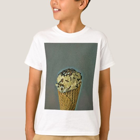 Vintage ice cream art t-shirt (Voorkant)