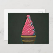 Vintage ice cream cone briefkaart (Voorkant / Achterkant)