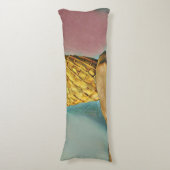 Vintage ice cream cone lichaamskussen (Voorkant Verticaal)