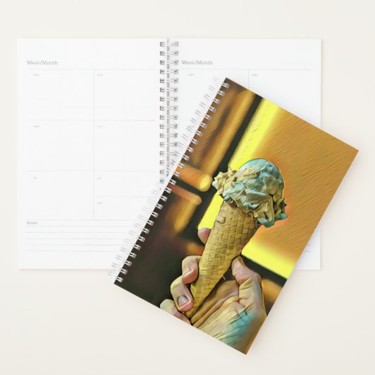 Vintage ice cream cone planner (Display)