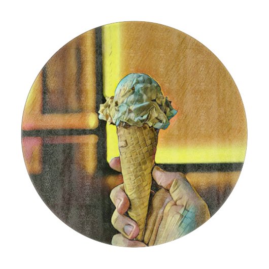 Vintage ice cream cone snijplank (Voorkant)