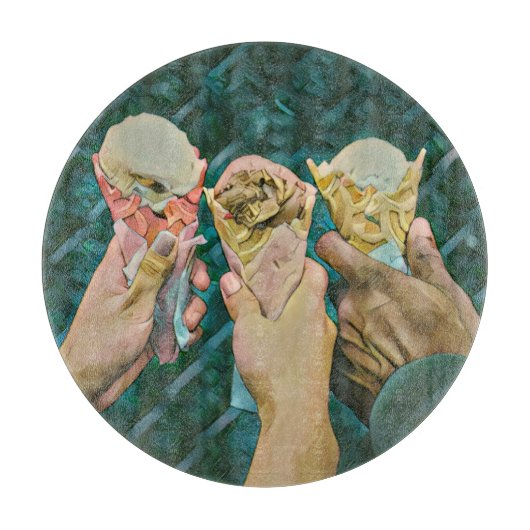 Vintage ice cream cone snijplank (Voorkant)