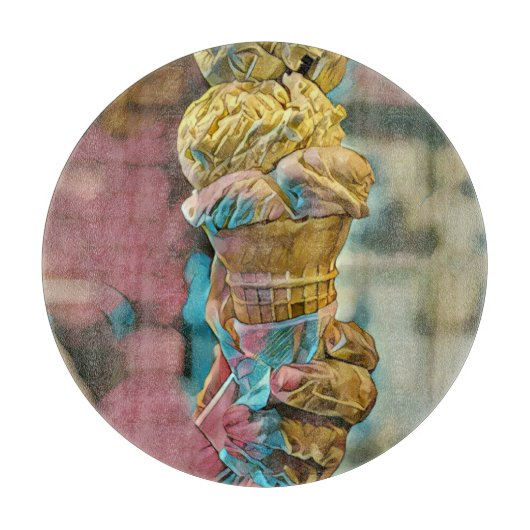 Vintage ice cream cone snijplank (Voorkant)